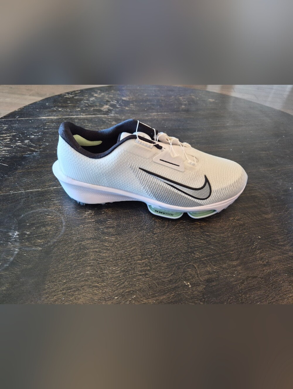 Nike Infinity Tour Boa 2 (Wide) PureWhite/ Platinum Green Golf Shoes - Picture 3 of 13